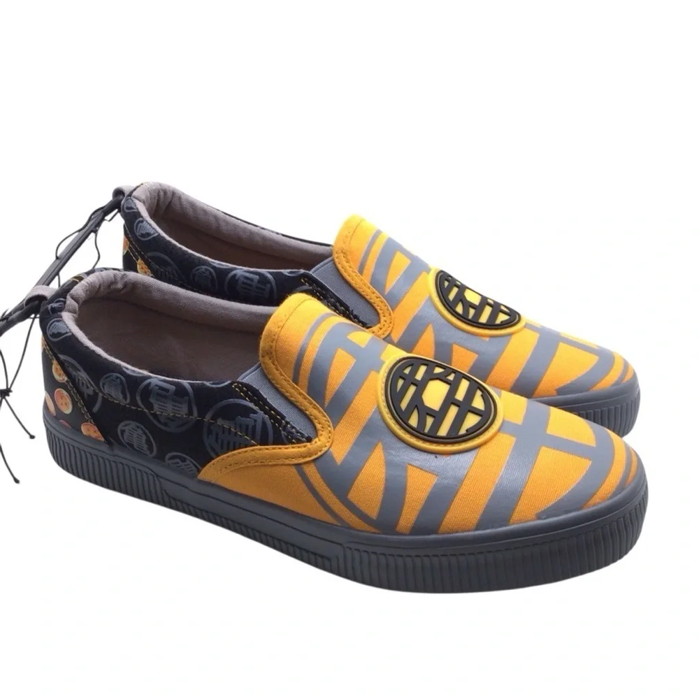 Dragonball Z Men's Slip On Comfort Casual Sneakers, Ground Up Size 8.5